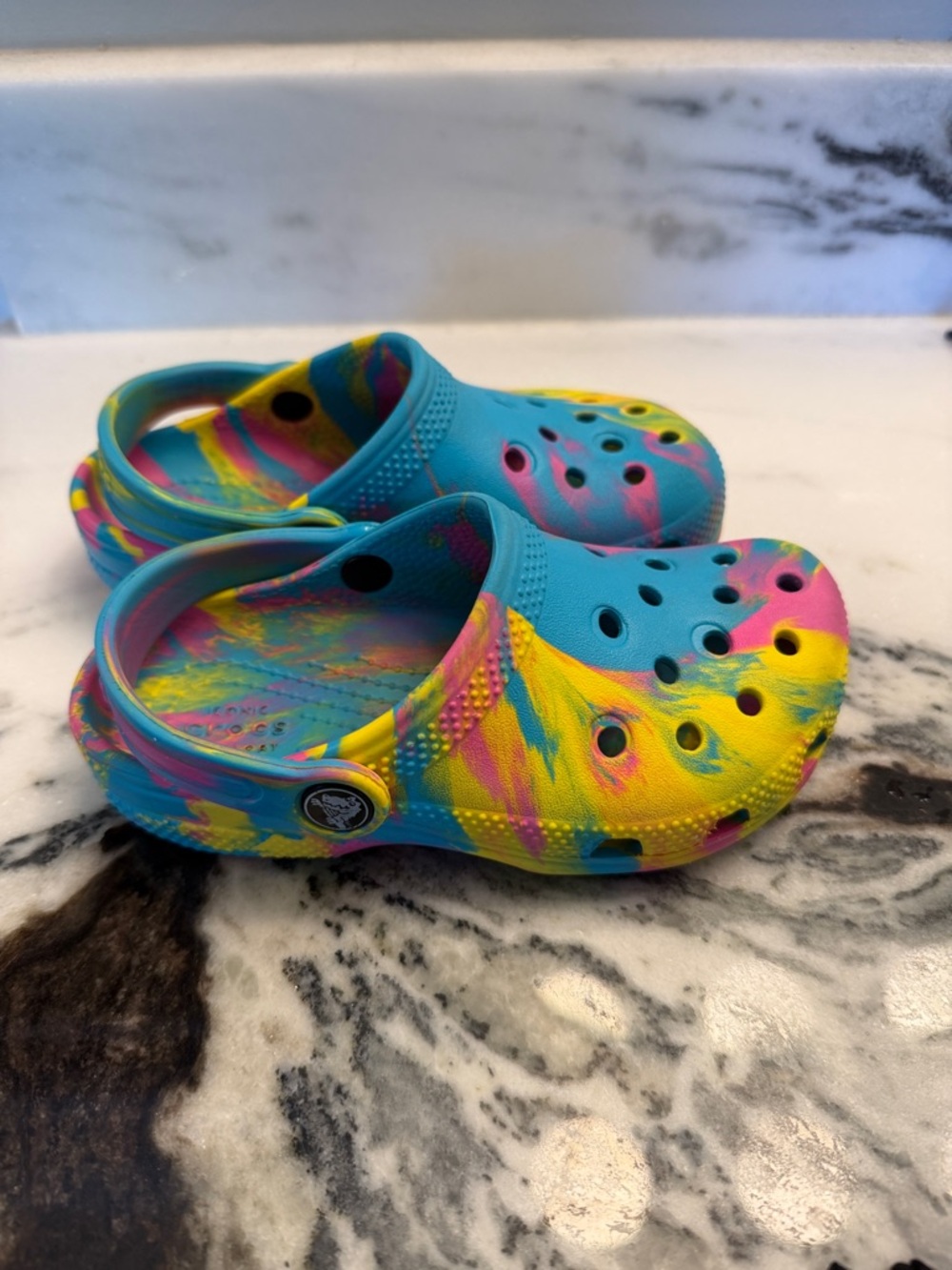 Kids' Color Splash Clog - Blue, Yellow & Pink
